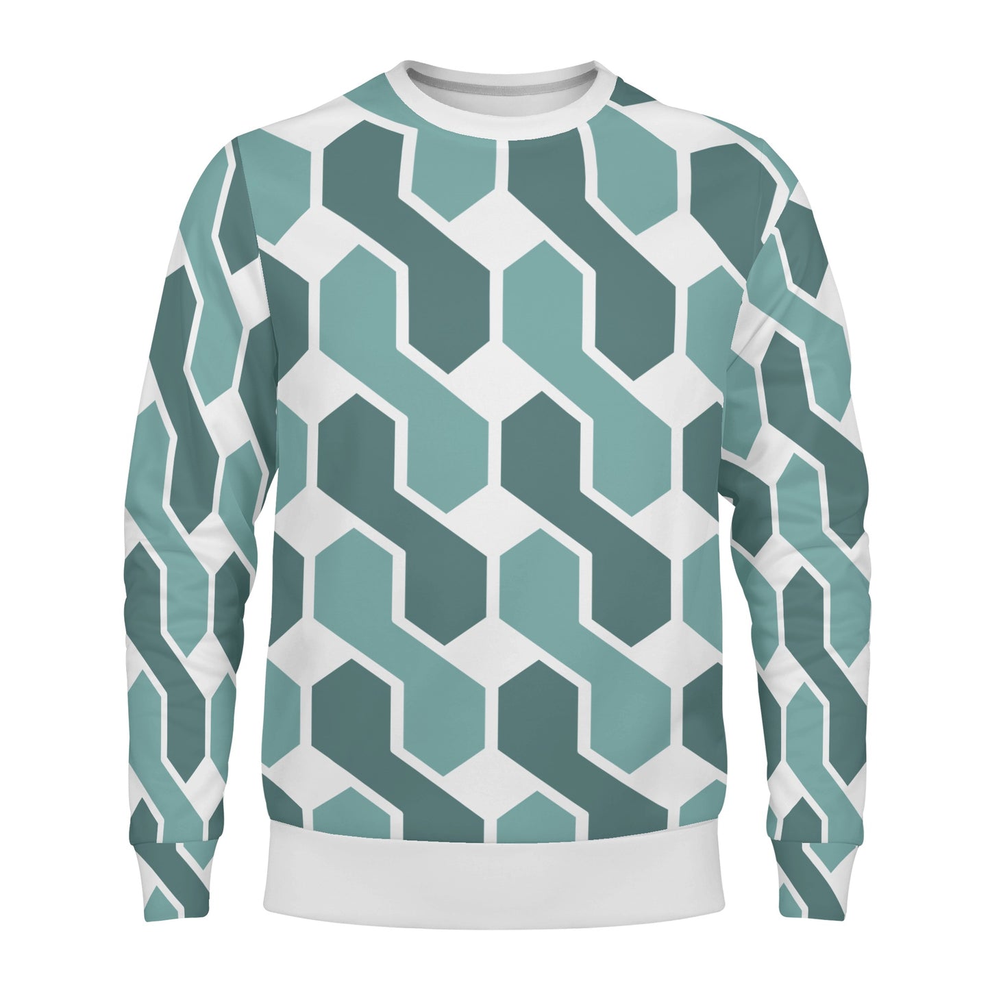 Mens Printed Crew Neck Sweatshirt 