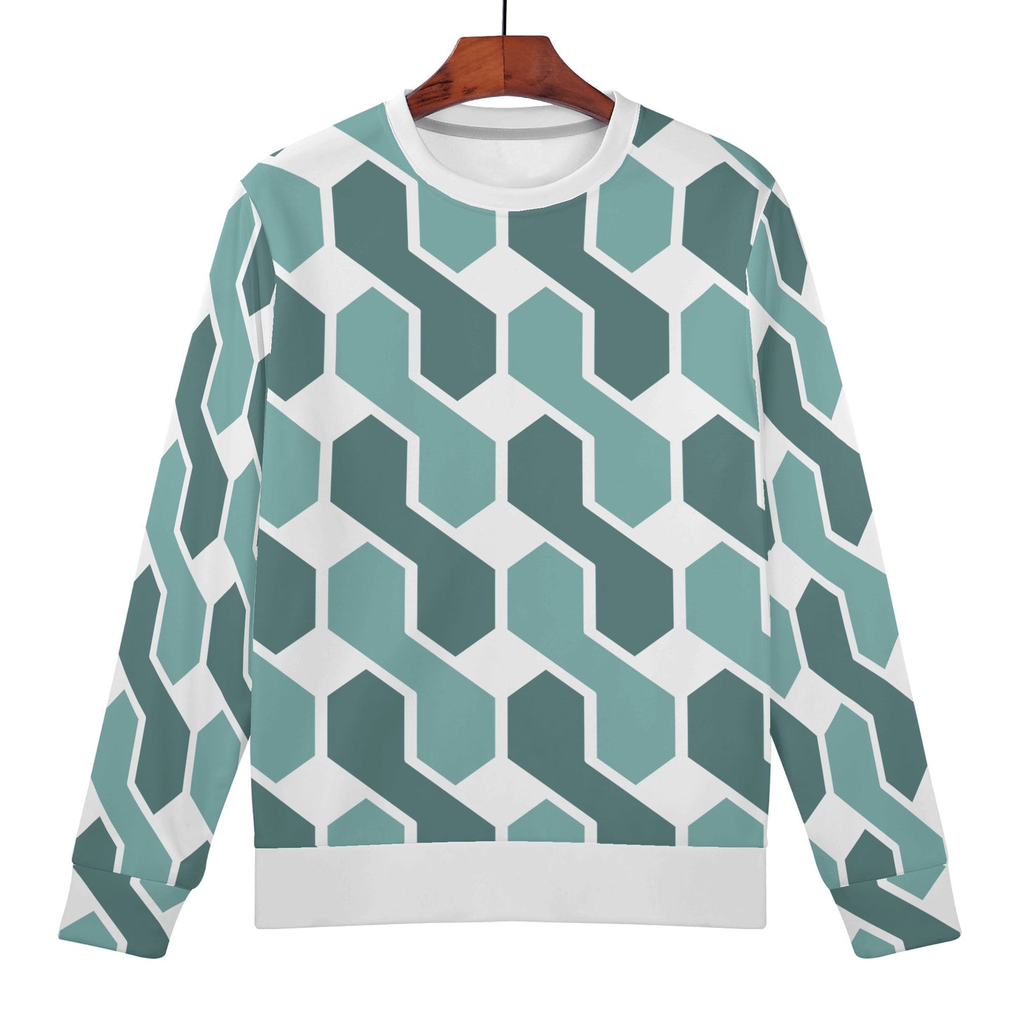 Mens Printed Crew Neck Sweatshirt 