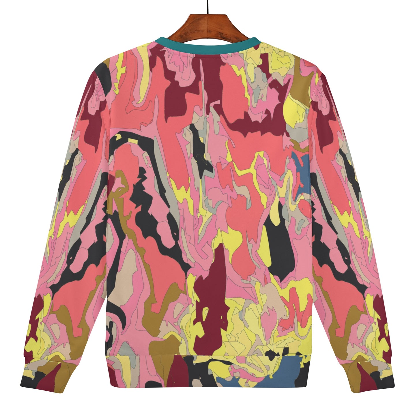 Womens Printed Pull Over Sweatshirt 