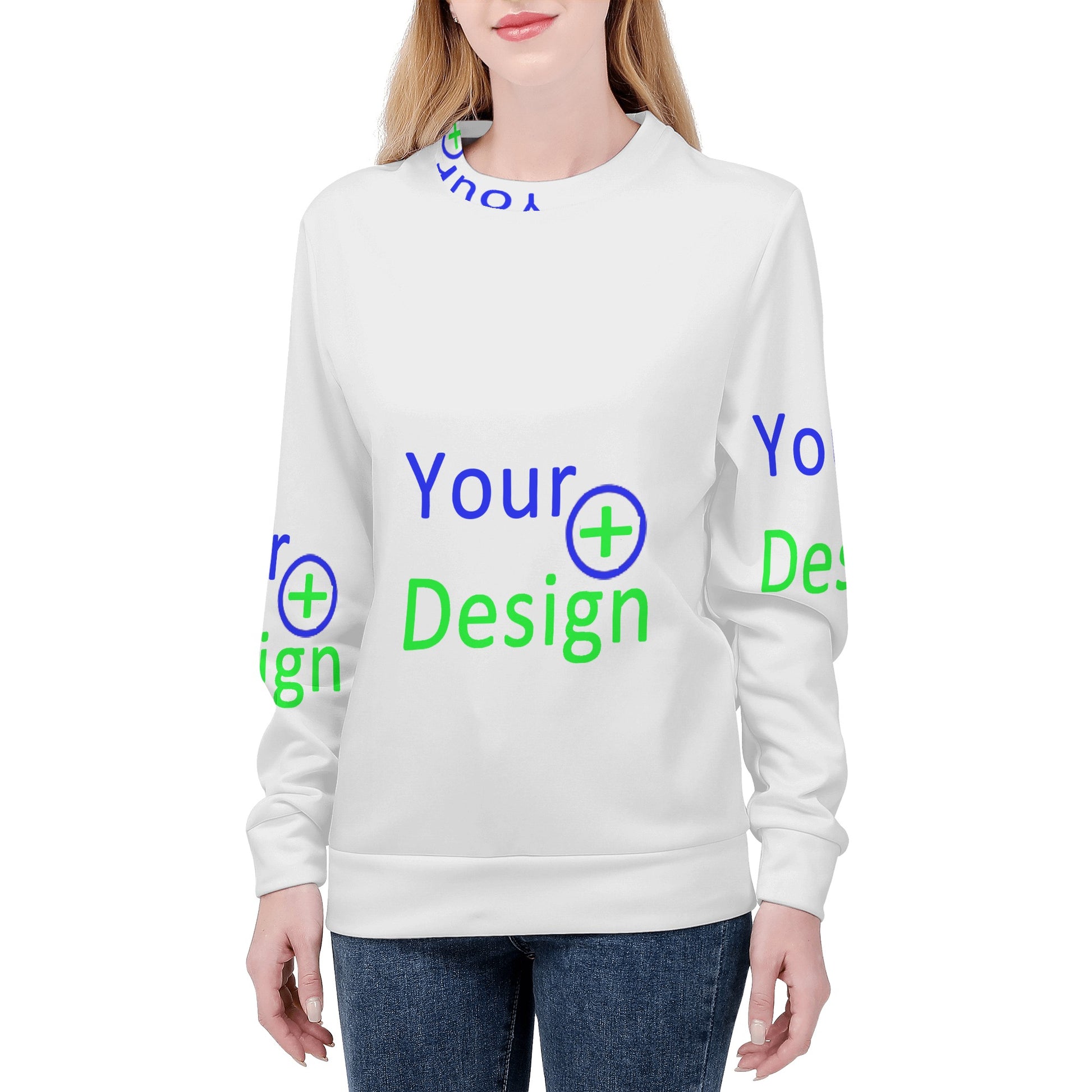 Womens Pull Over Sweatshirt- Your design 