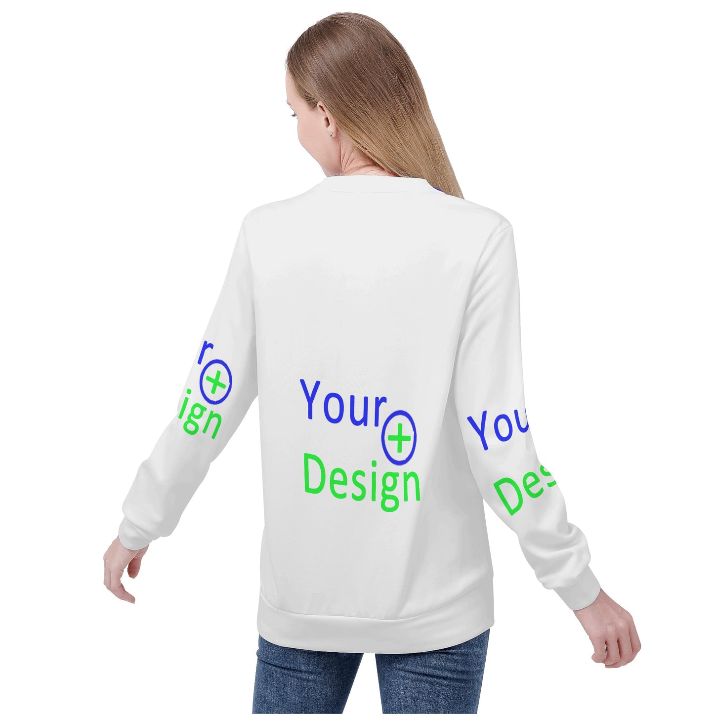 Womens Pull Over Sweatshirt- Your design 