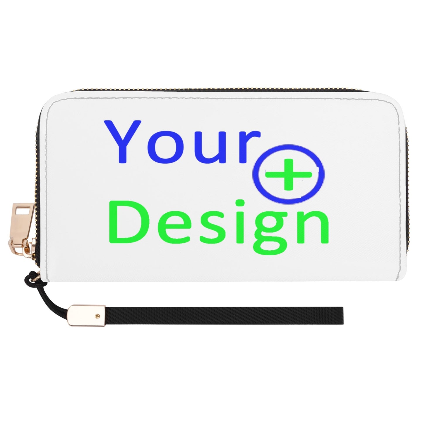 Leather Zipper Wristlet Wallet-Your Design 