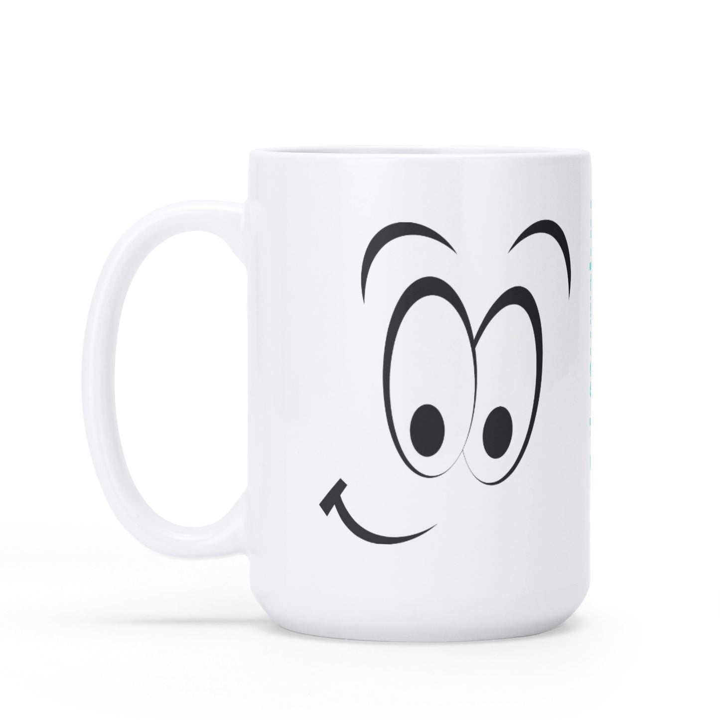 White Glossy Mug (15 oz)-Smile Print 