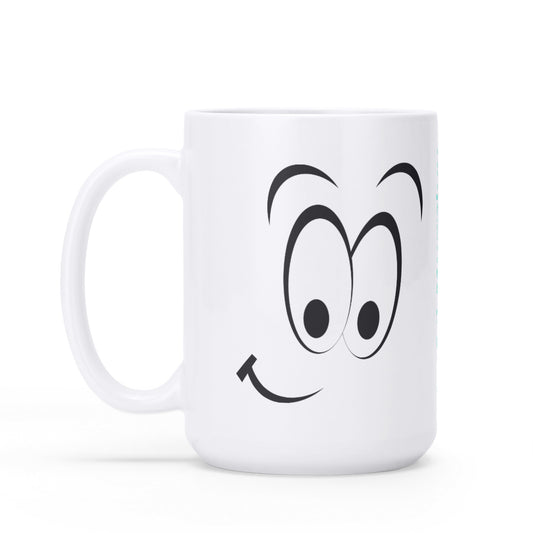 White Glossy Mug (15 oz)-Smile Print 