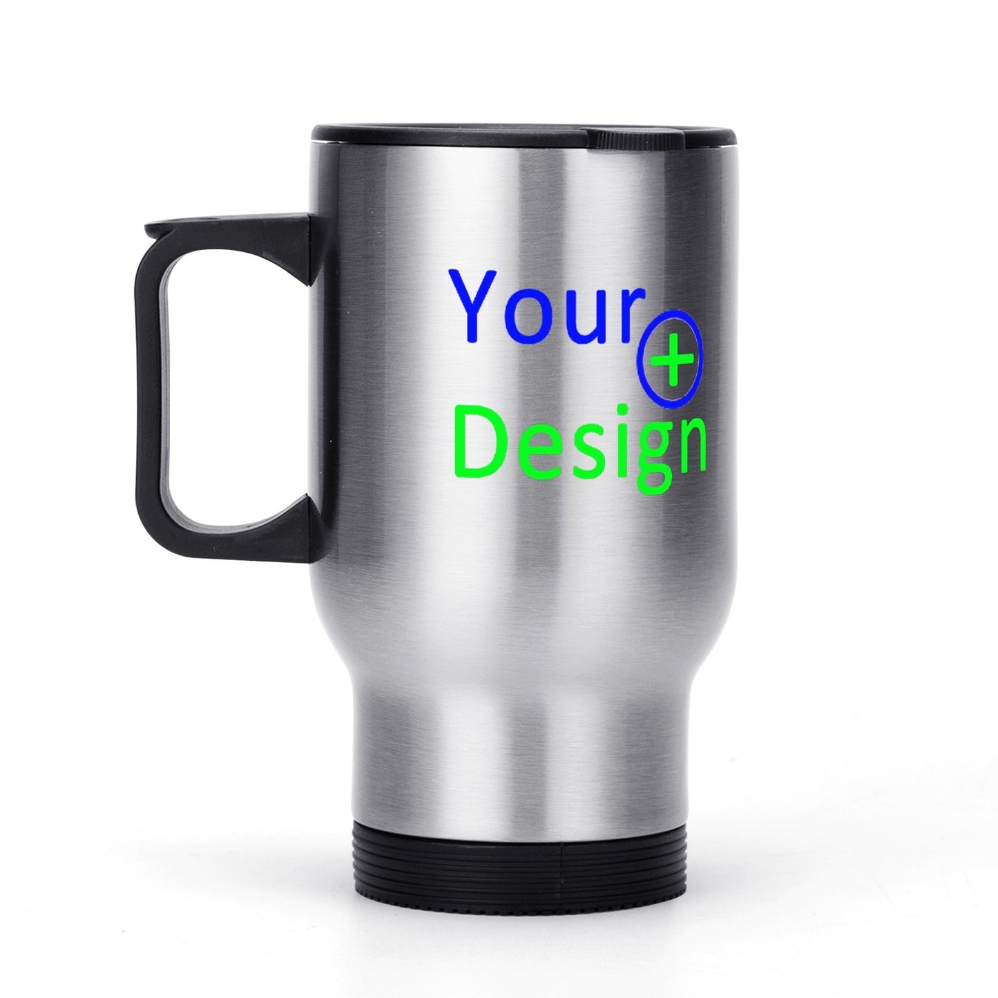 Stainless Steel Travel Coffee Mug (14 oz)-Custom Print Your Design 