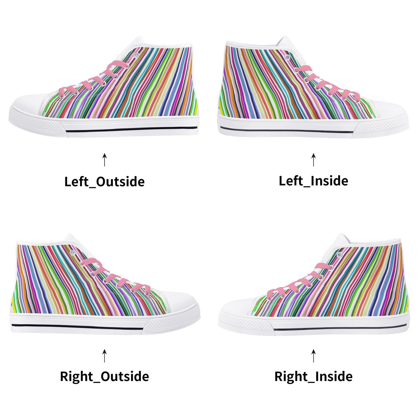 Womens Lightweight High Top Canvas Shoes 