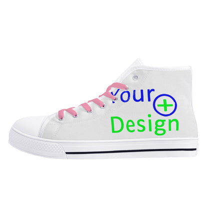 Womens Lightweight High Top Canvas Shoes- Design your shoes 