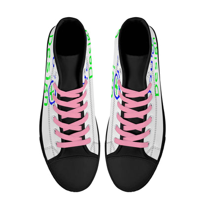 Womens Lightweight High Top Canvas Shoes- Design your shoes 