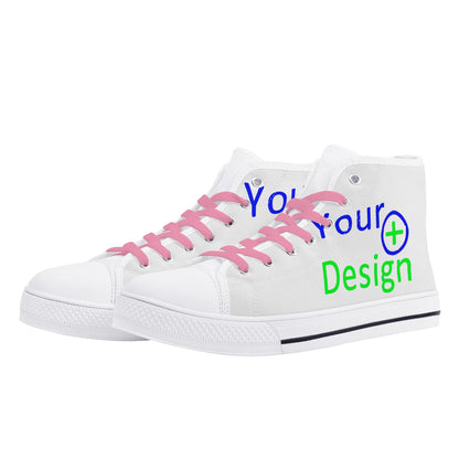 Womens Lightweight High Top Canvas Shoes- Design your shoes 