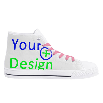 Womens Lightweight High Top Canvas Shoes- Design your shoes 