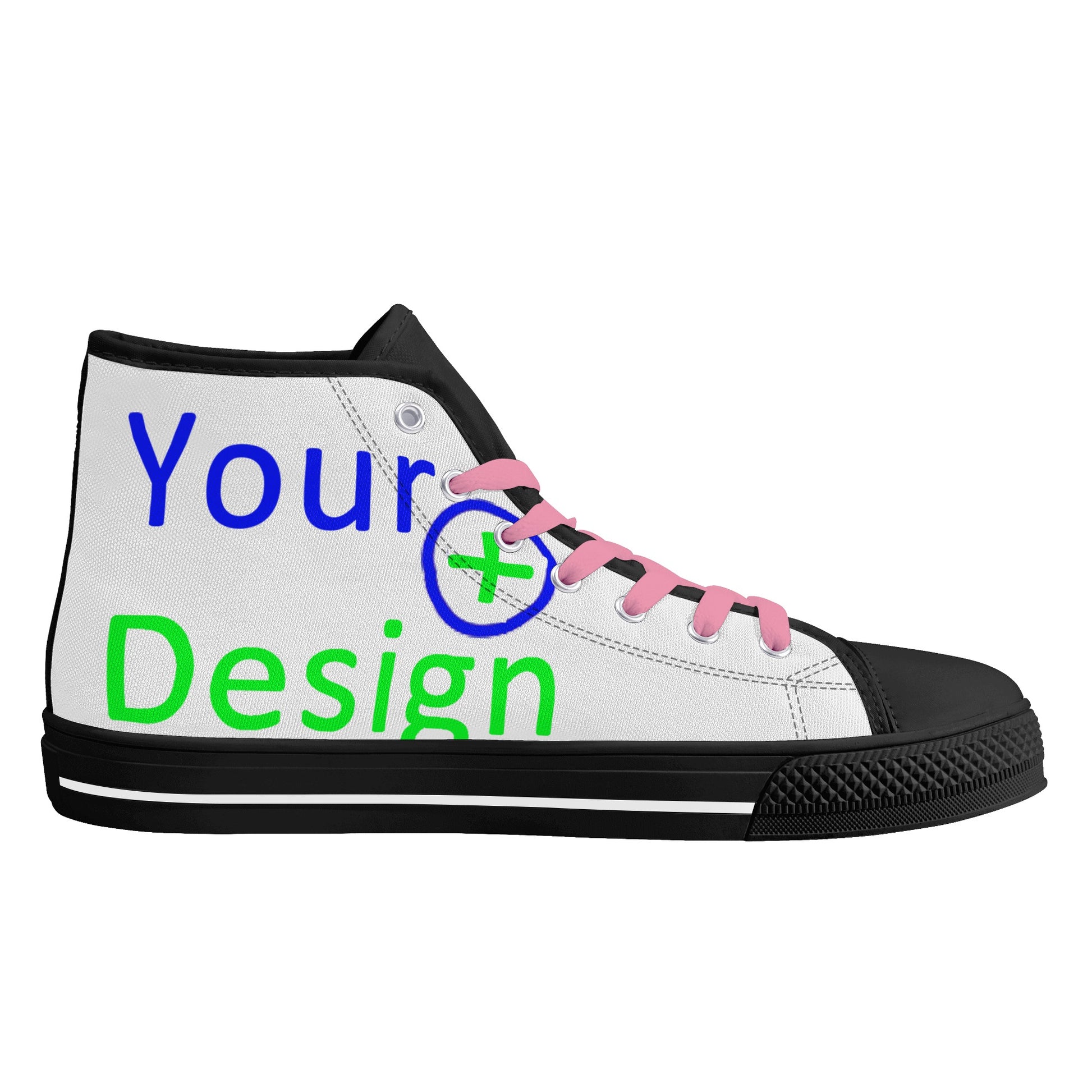 Womens Lightweight High Top Canvas Shoes- Design your shoes 