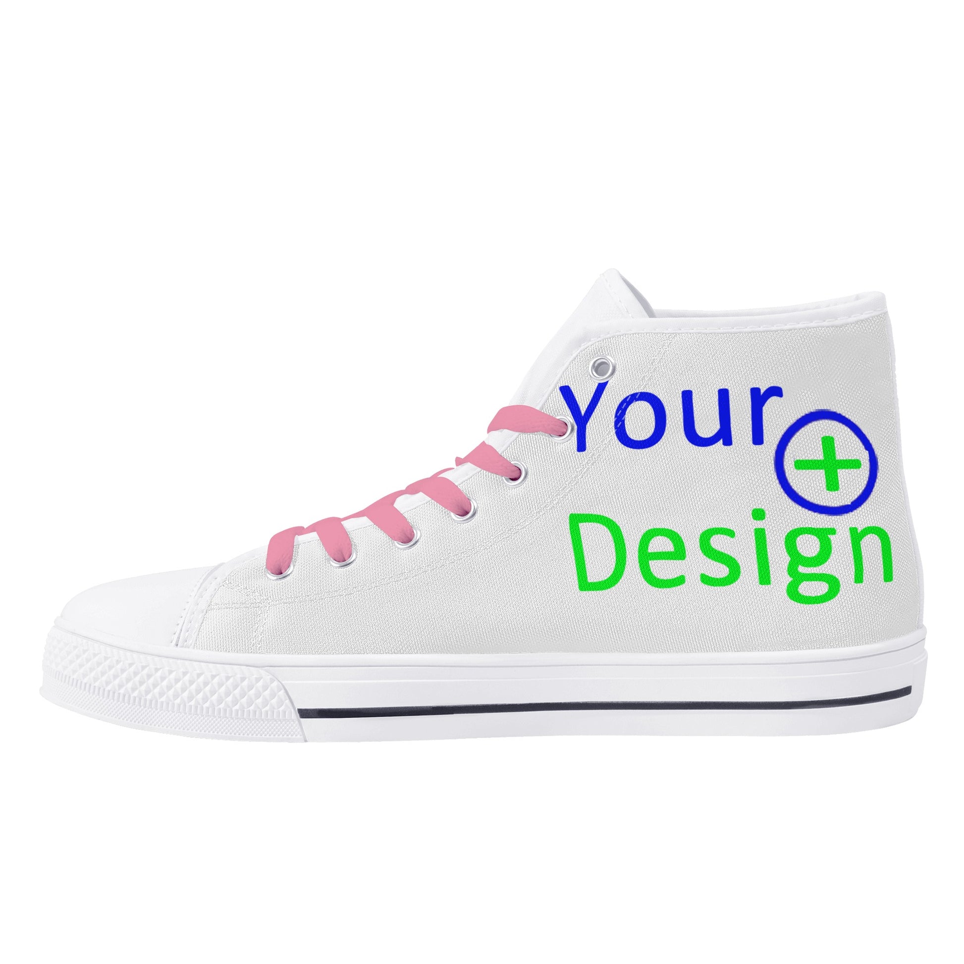 Womens Lightweight High Top Canvas Shoes- Design your shoes 