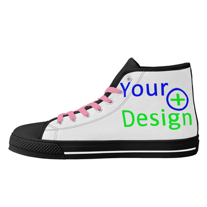 Womens Lightweight High Top Canvas Shoes- Design your shoes 