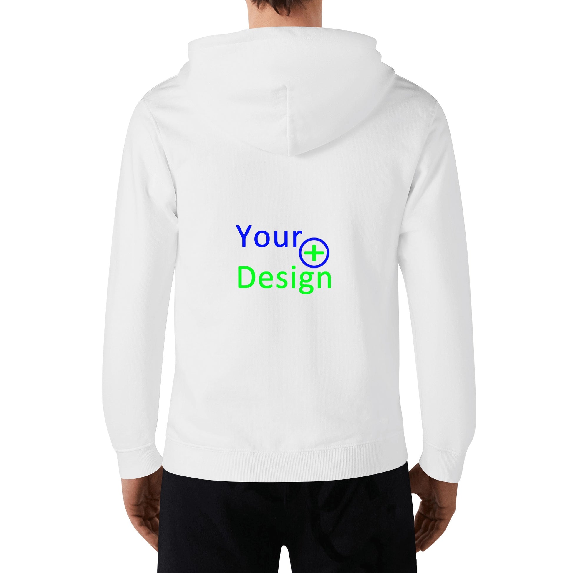 Unisex Front & Back Printing Cotton Hoodie- Your Design 