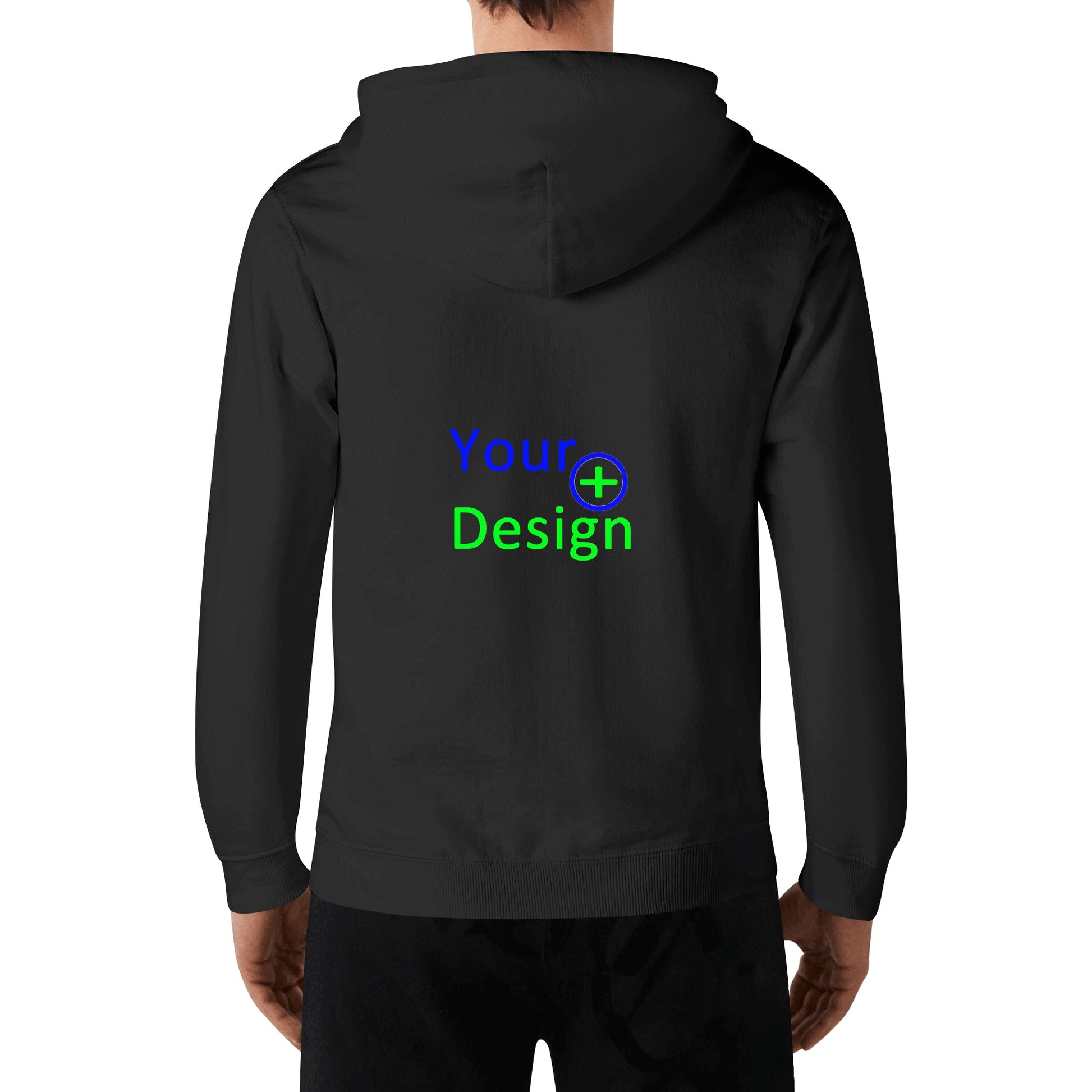 Unisex Front & Back Printing Cotton Hoodie- Your Design 