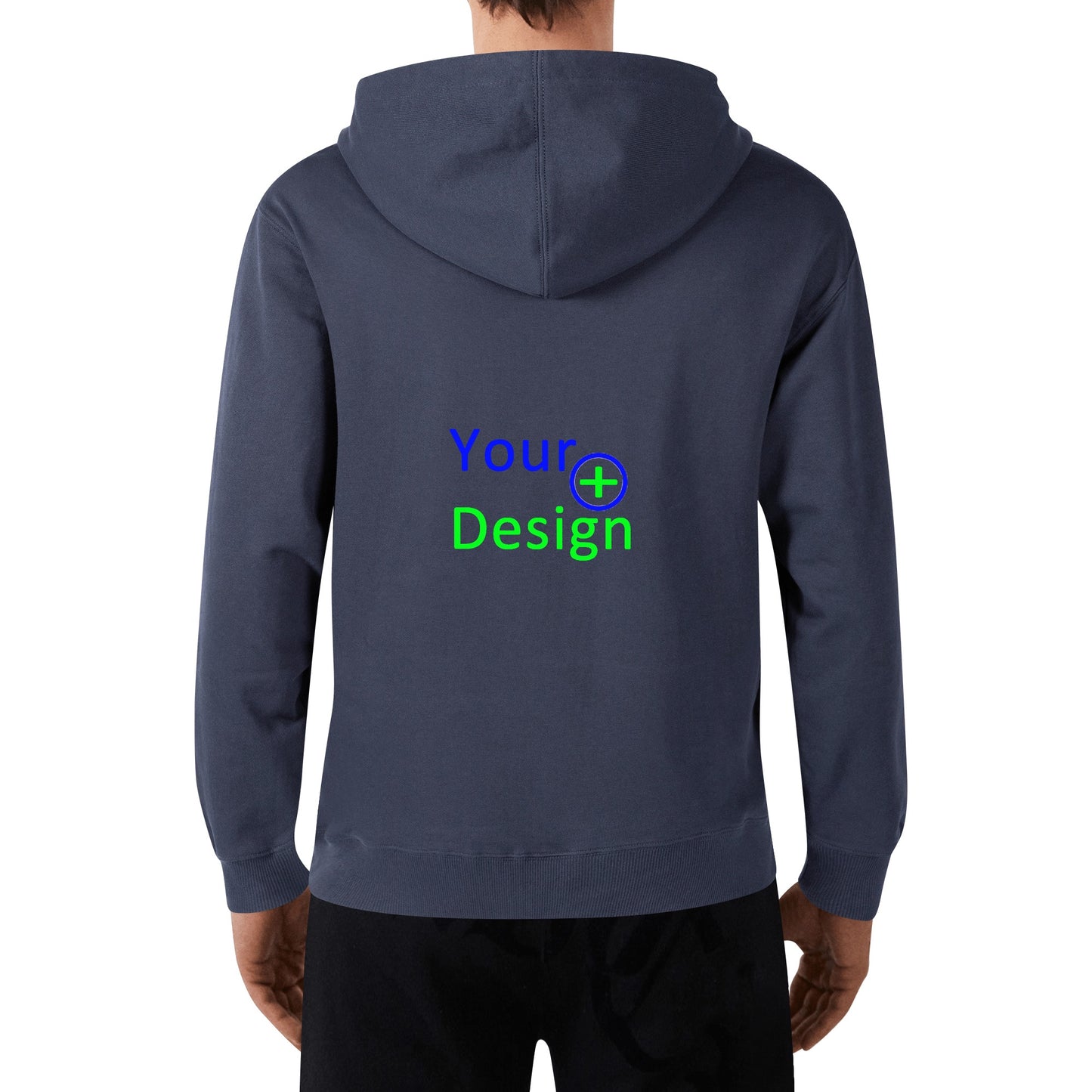 Unisex Front & Back Printing Cotton Hoodie- Your Design 