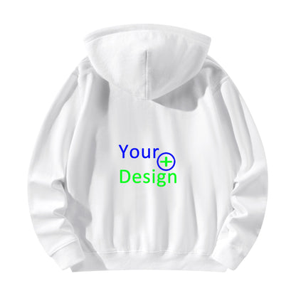 Unisex Front & Back Printing Cotton Hoodie- Your Design 