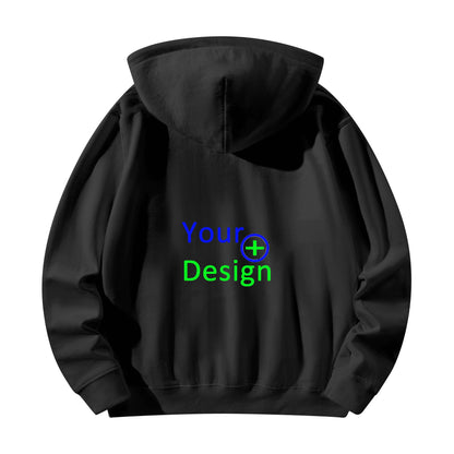 Unisex Front & Back Printing Cotton Hoodie- Your Design 