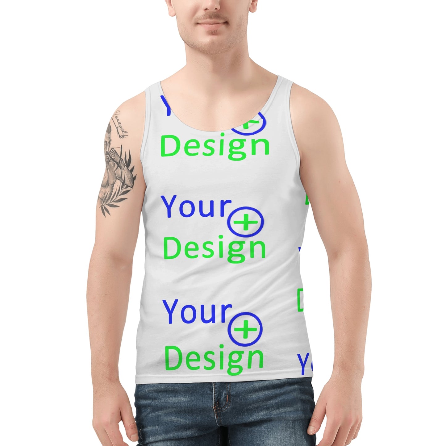 Mens All Over Print Tank Top- Custom Print your design 