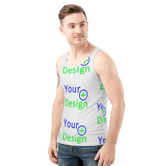 Mens All Over Print Tank Top- Custom Print your design 