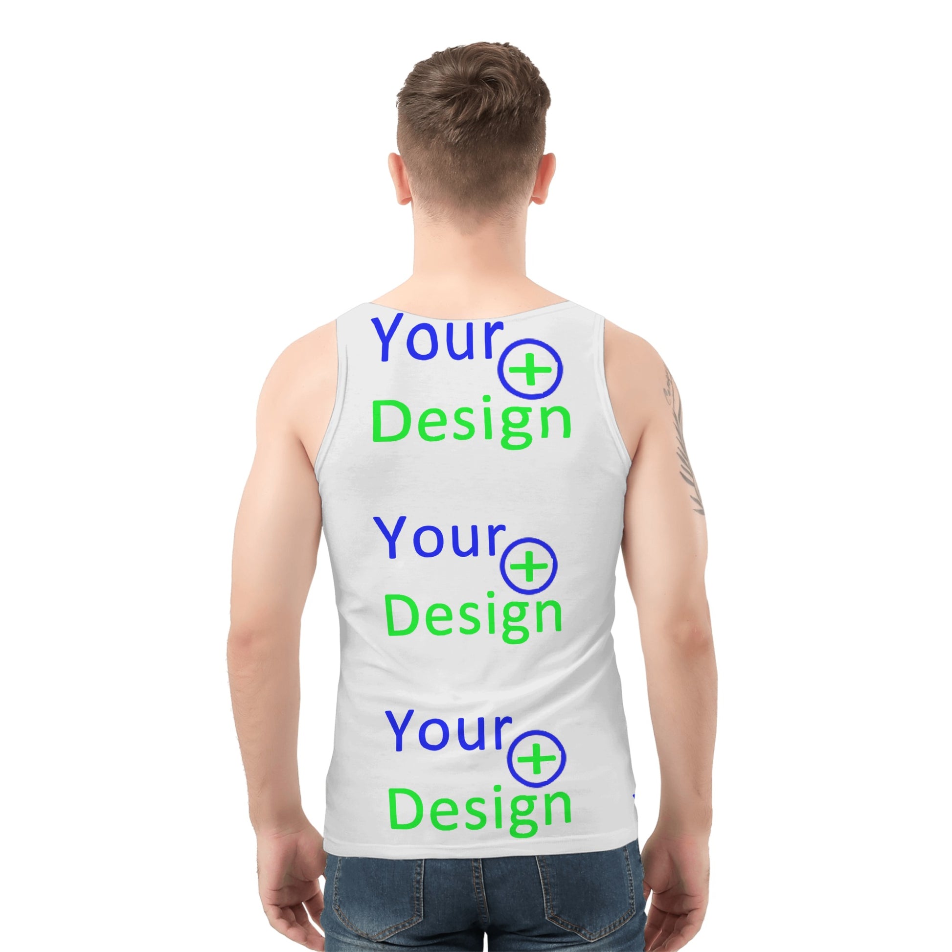 Mens All Over Print Tank Top- Custom Print your design 