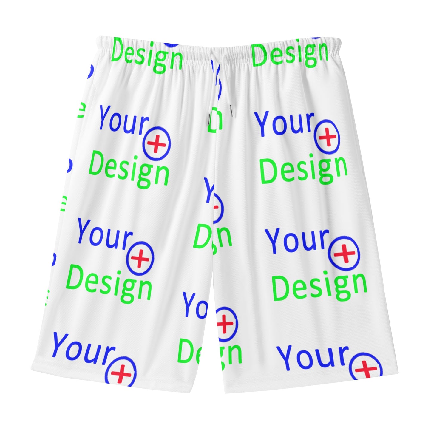 Mens Lightweight Hawaiian Beach Shorts-Your Design 