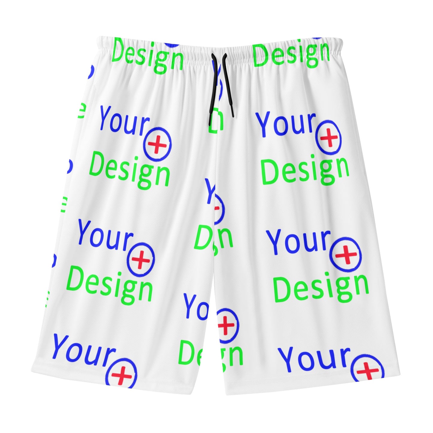 Mens Lightweight Hawaiian Beach Shorts-Your Design 
