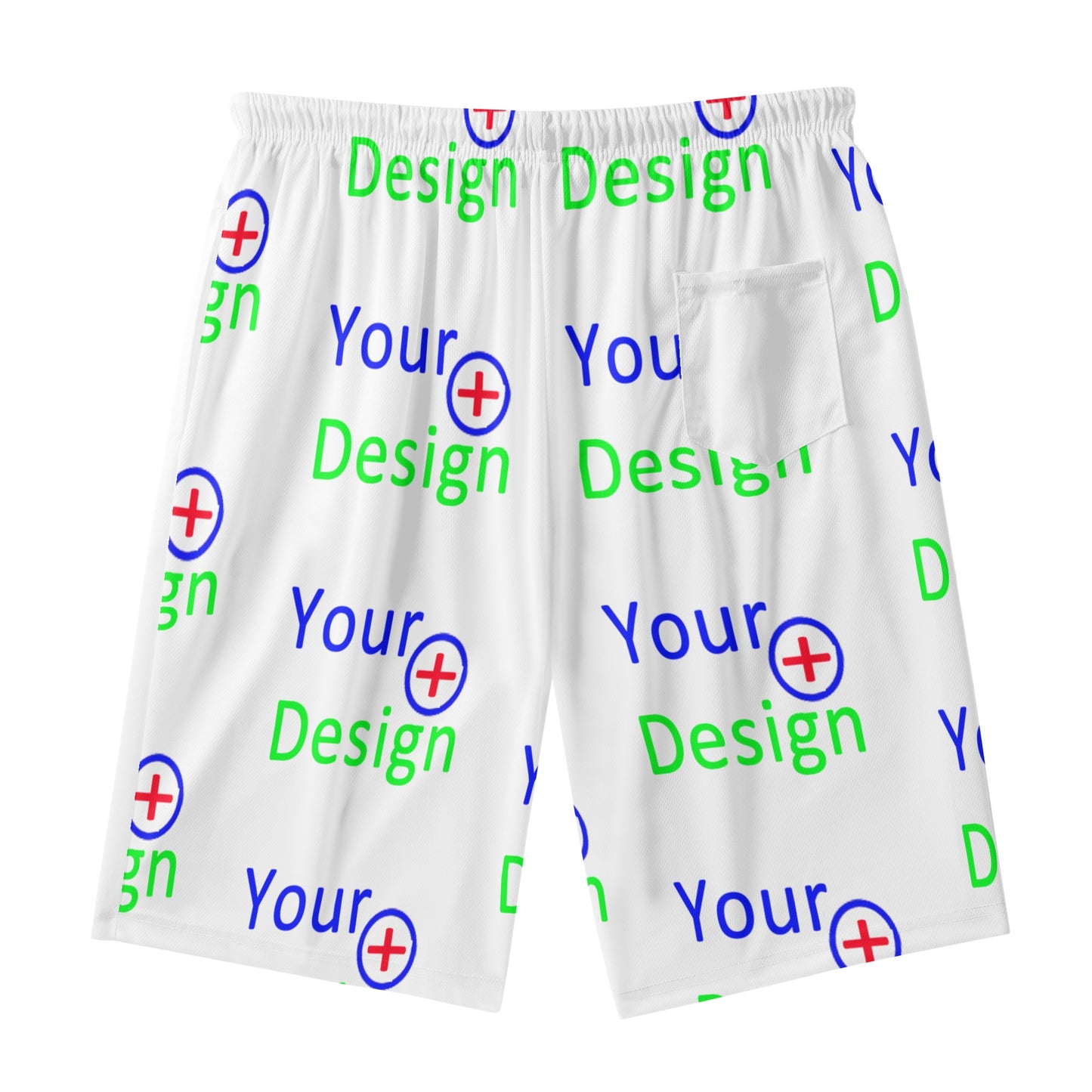 Mens Lightweight Hawaiian Beach Shorts-Your Design 