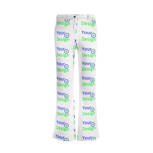 Womens Print Elegant Flare Pants-Customized your design 