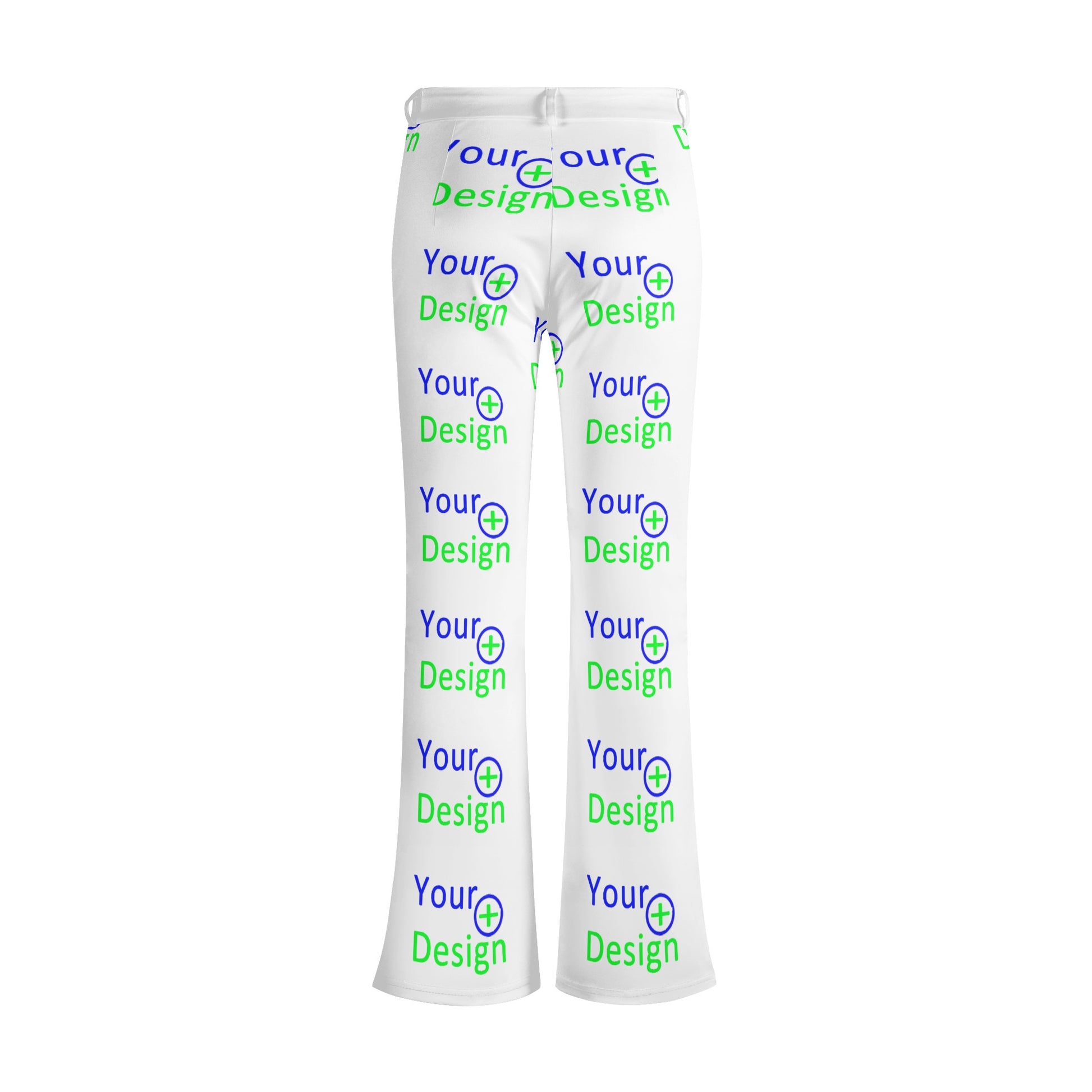 Womens Print Elegant Flare Pants-Customized your design 