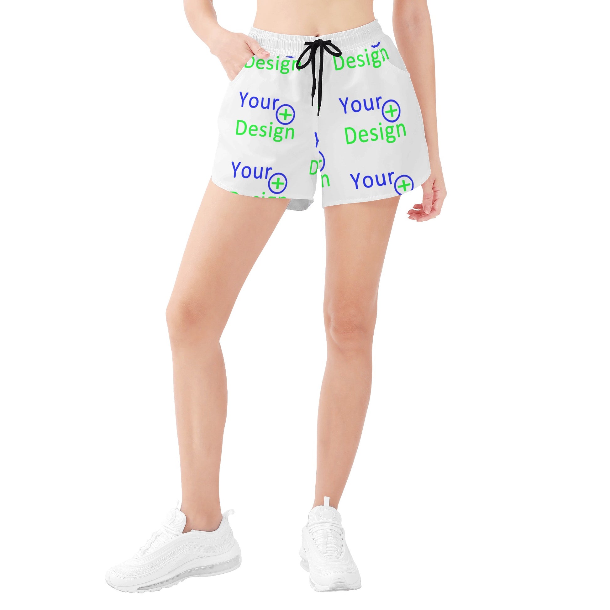 Womens All Over Print Casual Beach Shorts-your design 