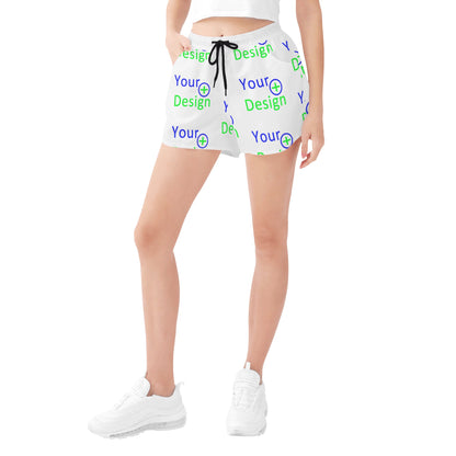 Womens All Over Print Casual Beach Shorts-your design 