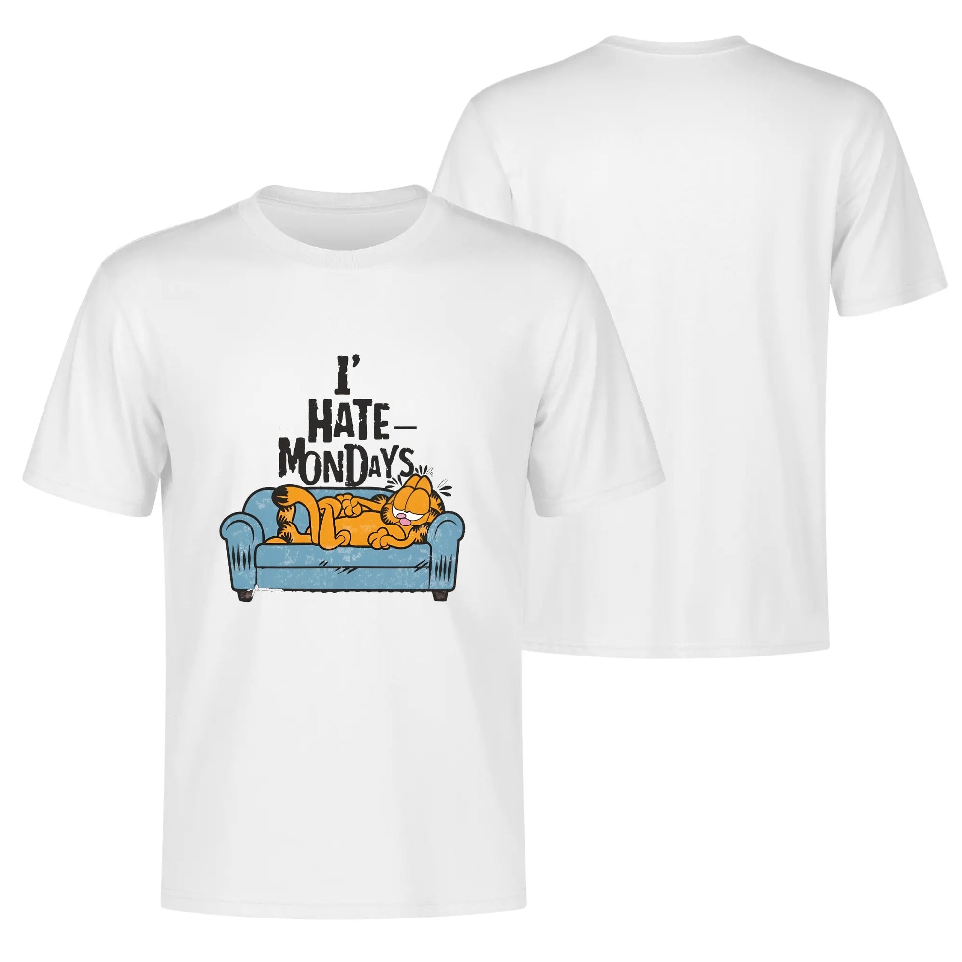 Mens Cotton Front & Back Printing T-Shirt 