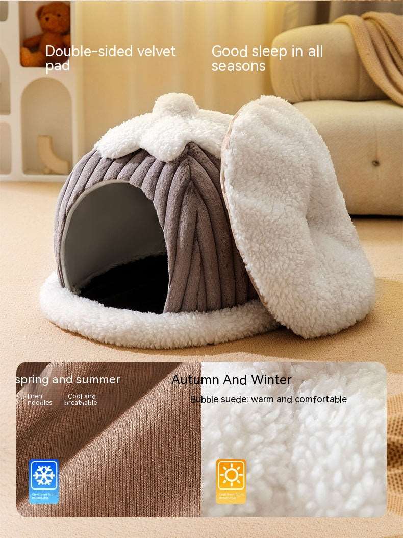 Cat Autumn And Winter Warm bed Pet bed