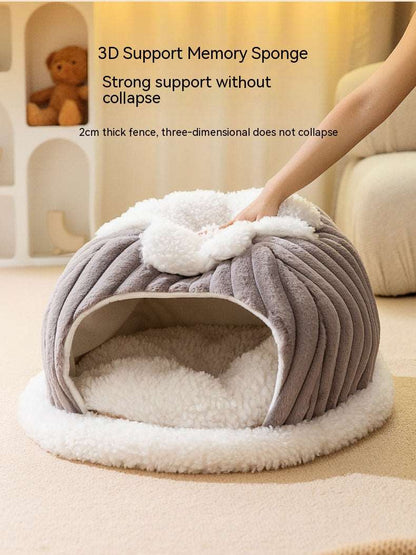 Cat Autumn And Winter Warm bed Pet bed