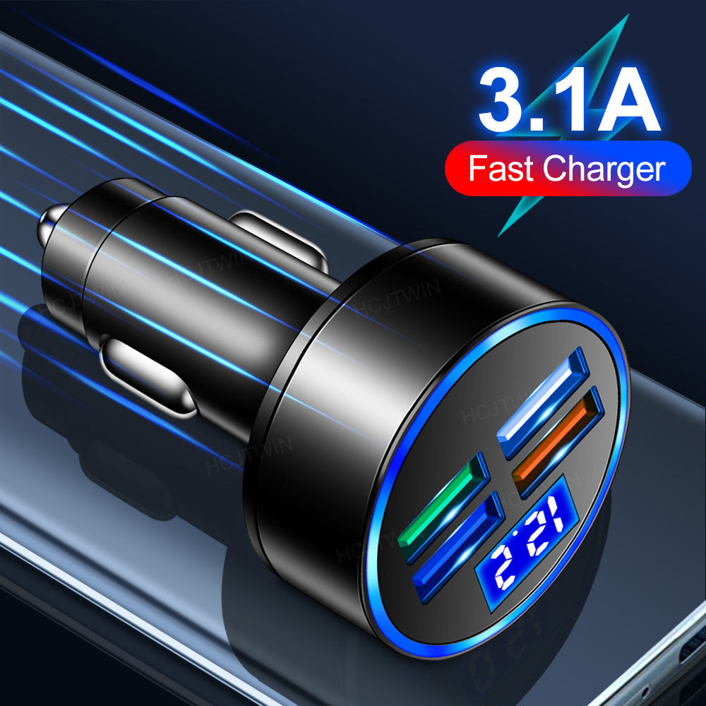 One-to-four Multi-port Car Charger Gadgets