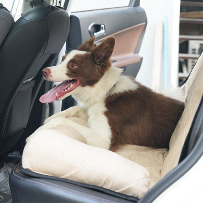 Pet Khaki Rear Car Bed Car seat for Pet