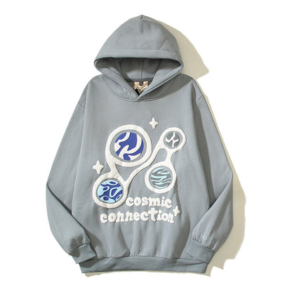 High Street Hip Hop Street Graffiti Printed Hoodie apparels & accessories