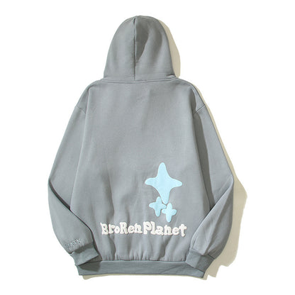 High Street Hip Hop Street Graffiti Printed Hoodie apparels & accessories