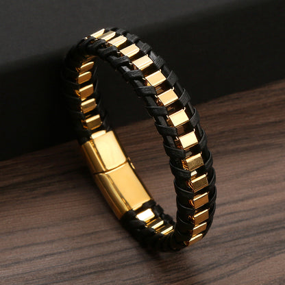 European And American Men's Stainless Steel Bracelet Jewelry