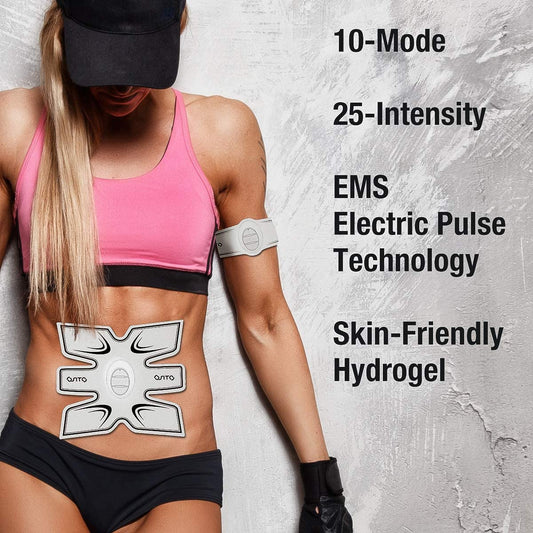 OSITO 3Sets Massager Machine Stimulator Fitness Trainer Arm,Waist,Leg Abdominal fitness & sports