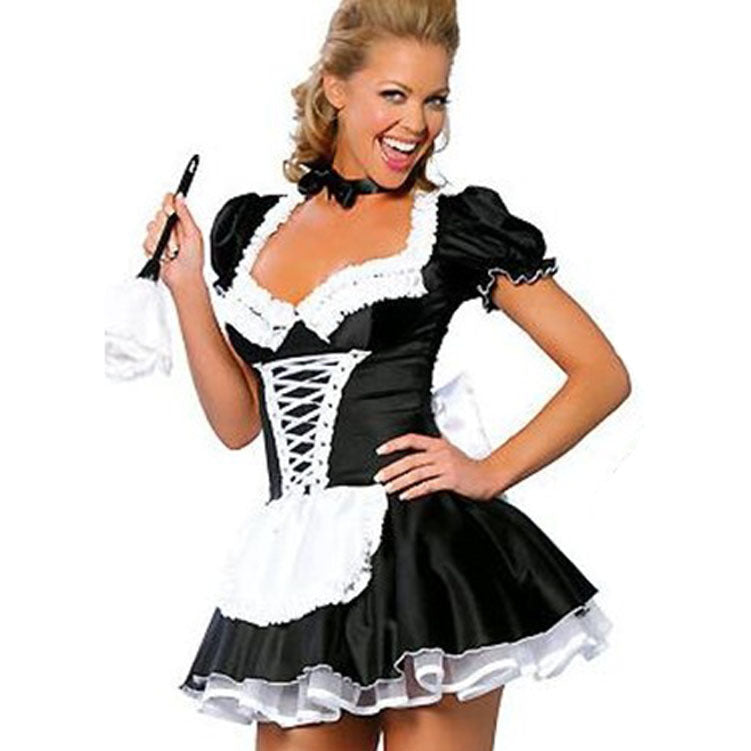 Masquerade Costume Party Maid Cosplay Suit halloween