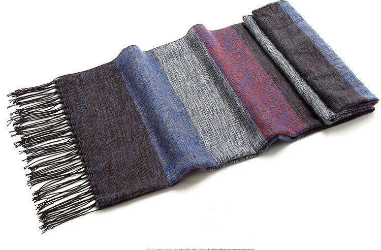 Stitching imitation cashmere scarves Men's Scarves