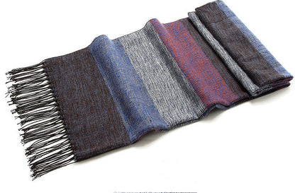 Stitching imitation cashmere scarves Men's Scarves