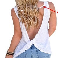 Women Sexy Sleeveless Vest V Neck Backless apparel & accessories