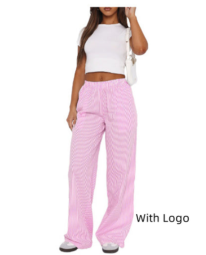 Women's Fashionable Loose High Waist Trousers apparel & accessories