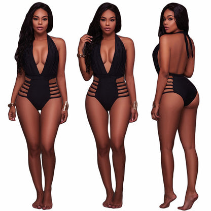 Solid color lace one-piece swimsuit apparel & accessories