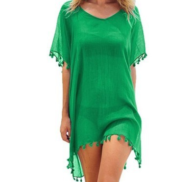 Women Blouses Loose Chiffon Dress Summer Beach Tunic Cover-Up Shirt apparels & accessories