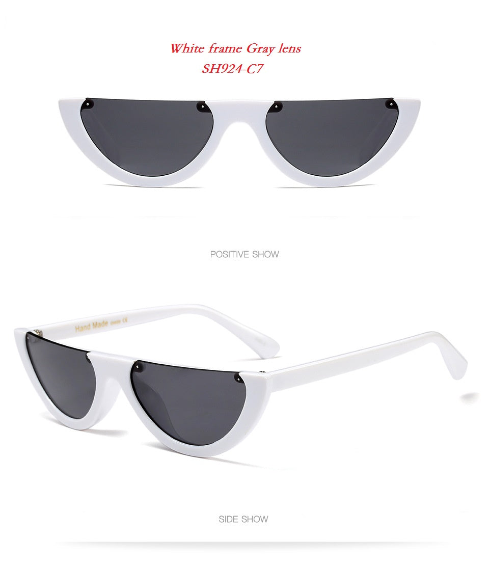 SOLO TU Fashion Trend Semi-Rimless Women Men Sun Glasses apparel & accessories
