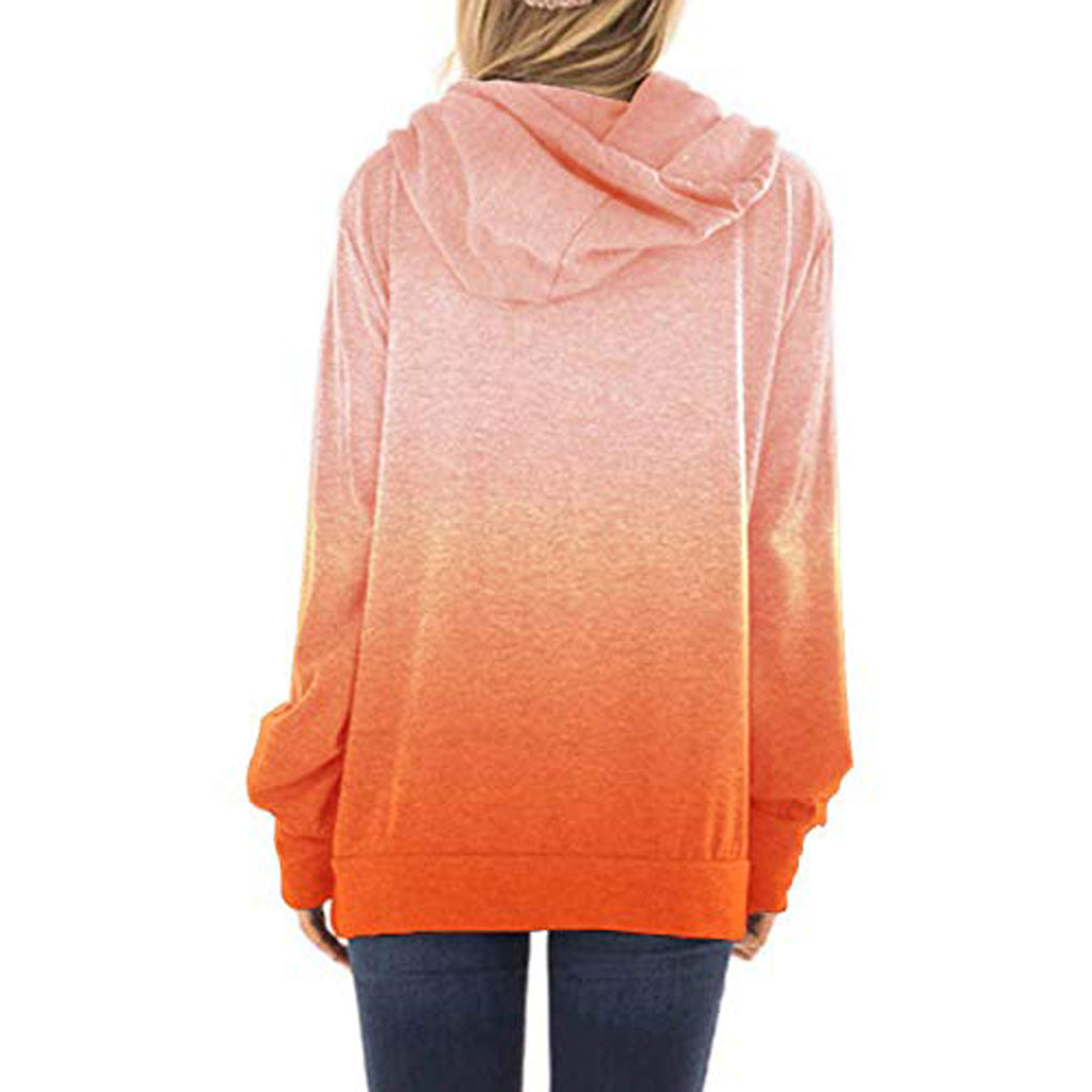 Two-colored fashion hoodies for women 0